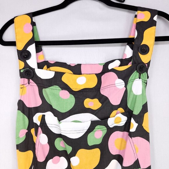 Nooworks Jumpsuit XL Egg Print Coveralls Sleeveless Pockets - Picture 15 of 16